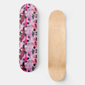 Abstracte Botanische Afbeeldingen Skateboard (Voorkant)