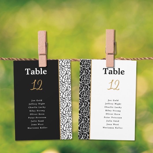 Abstracte Botanische bladeren Rand Zitkaarten