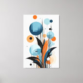 Abstracte botanische harmonie canvas afdruk (Voorkant)