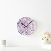 abstracte botanische ronde klok (Huis)