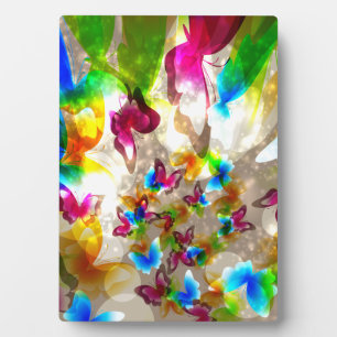 Abstracte botervliegen fotoplaat