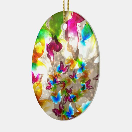 Abstracte botervliegen keramisch ornament (Links)