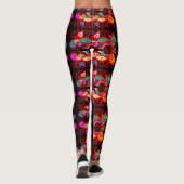 Abstracte botervliegen leggings (Achterkant)