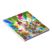 Abstracte botervliegen notitieblok (Schuin)