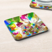 Abstracte botervliegen onderzetter (Linkerzijde)