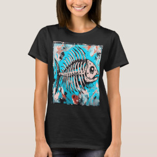 Abstracte botten t-shirt