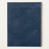 Abstracte Bourgogne & marineblauw trouwplannen Planner (Achterkant)