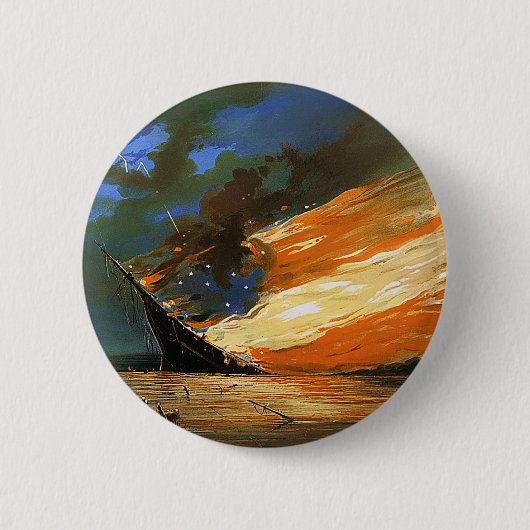Abstracte brandende Button (Voorkant)