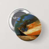 Abstracte brandende Button (Voorkant /achterkant)