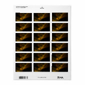 Abstracte breukkunst etiket (Full Sheet)