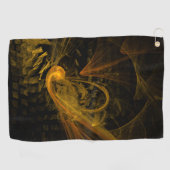 Abstracte breukkunst golfhanddoek (Horizontaal)