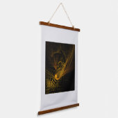 Abstracte breukkunst hangend wandkleed (Gebogen)