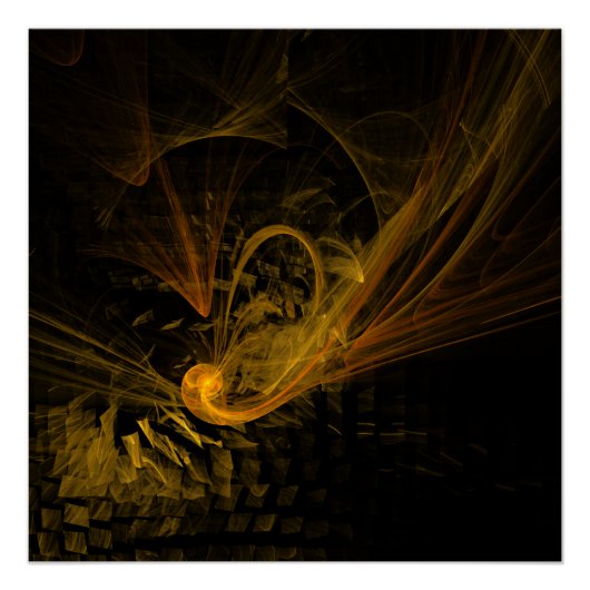 Abstracte breukkunst perfect poster (Voorkant)