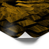 Abstracte breukkunst perfect poster (Hoek)