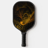 Abstracte breukkunst pickleball paddle (Achterkant)