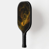Abstracte breukkunst pickleball paddle (Links)