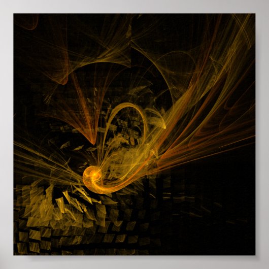 Abstracte breukkunst poster (Voorkant)