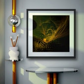 Abstracte breukkunst poster