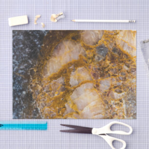 Abstracte bronzen witte mineraalsteen textuur tissuepapier