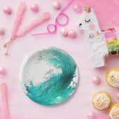 Abstracte bruiloft papieren bordje (Feest)