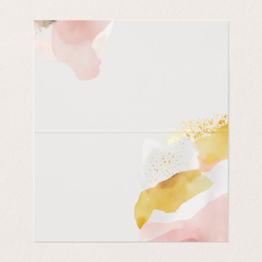 Abstracte bruiloft visitekaartjes (Binnenkant ongevouwen)