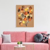 Abstracte bruine Autumn Earth Tree art Canvas Afdruk (Insitu (Woonkamer))
