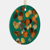 Abstracte bruine Autumn Earth Tree art Keramisch Ornament (Rechts)