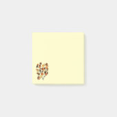 Abstracte bruine Autumn Earth Tree art Post-it® Notes (Voorkant)