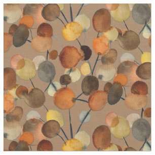 Abstracte bruine Autumn Earth Tree art Stof