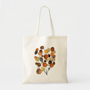 Abstracte bruine Autumn Earth Tree art Tote Bag