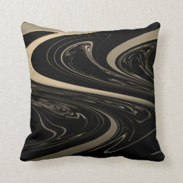 Abstracte, bruine en zwarte kussen