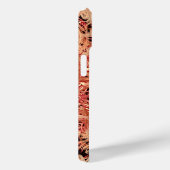 Abstracte bruine Hoesje-Mate iPhone hoesje (Achterkant / Rechts)