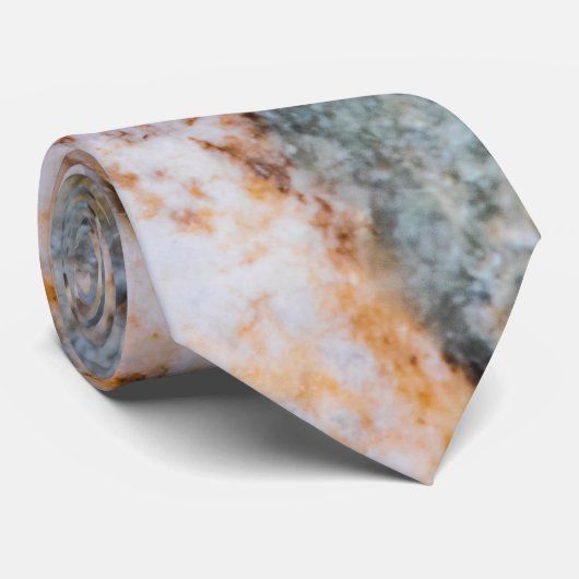 Abstracte bruine rottextuur stropdas (Opgerold)