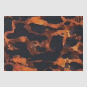 Abstracte Bruine & Zwarte Textuur, Chic TortoiseSh Tissuepapier