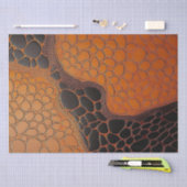 Abstracte Bruine & Zwarte Textuur Chic TortoiseShe Tissuepapier (Craft)