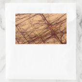 Abstracte bruinegrond Sticker fractal Rectangle (Tas)