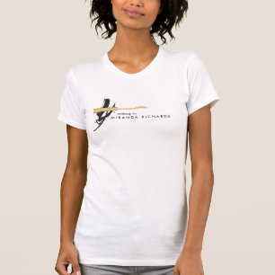 Abstracte Brushstroke Mascara Wand Make-up Artist T-shirt