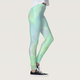 Abstracte bubbels in waterige pastelkleuren leggings