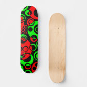Abstracte Bubbles 01 - V2 - Retro Skateboard (Voorkant)
