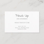 Abstracte Bubbles Hondengroomers Hydro Bath Visitekaartje (Achterkant)