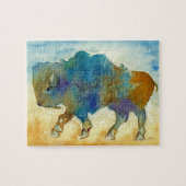 Abstracte Buffalo puzzel Legpuzzel (Horizontaal)