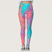 Abstracte buitenruimteillustratie | Leggings (Voorkant)