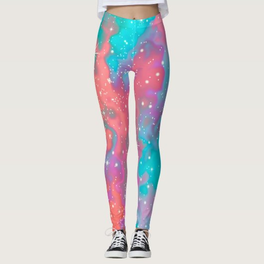 Abstracte buitenruimteillustratie | Leggings (Voorkant)