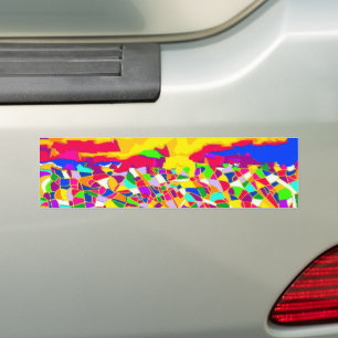 Abstracte Bumpersticker voor het schilderen van ol