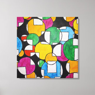 Abstracte bundelcanvas afdrukken