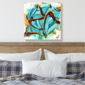 Abstracte Butterflies 1 Canvas Afdruk (Insitu (Slaapkamer))