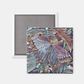 ABSTRACTE BUTTERFLIES MAGNEET (Voorkant / Achterkant)