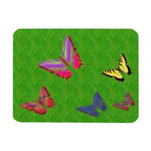 Abstracte butterflies Premium Magnet Magneet