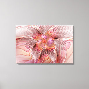 Abstracte Butterfly Colorful Fantasy Fractal Art Canvas Afdruk