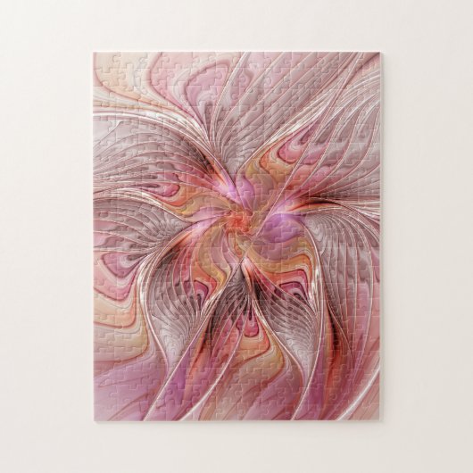 Abstracte Butterfly Colorful Fantasy Fractal Art Legpuzzel (Verticaal)